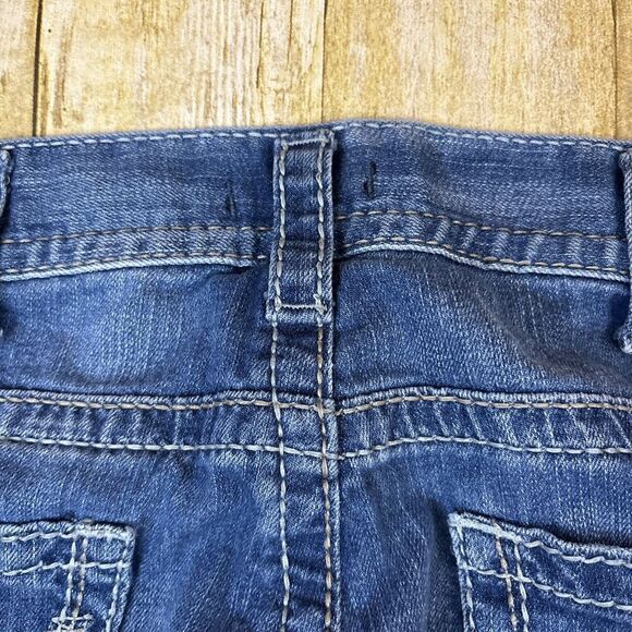 Silver Zac Jeans Relaxed Fit Straight Mens Thick Stitch Jeans Size 33 (34X30) - Picture 7 of 14